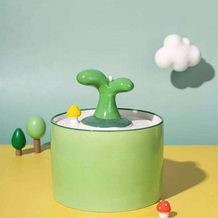 Cat Fountain - SpringFlow™-1500ml-Green-State of Style