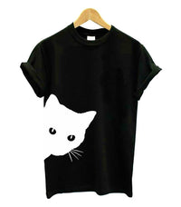Cat Lover Women's T-Shirt – Maja-Black-S-State of Style