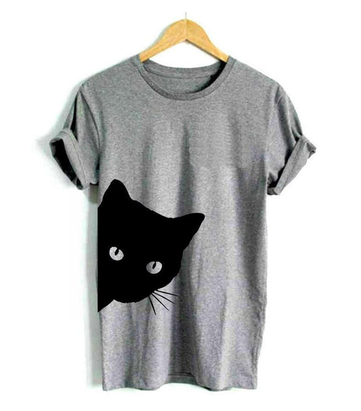 Cat Lover Women's T-Shirt – Maja-Gray-S-State of Style