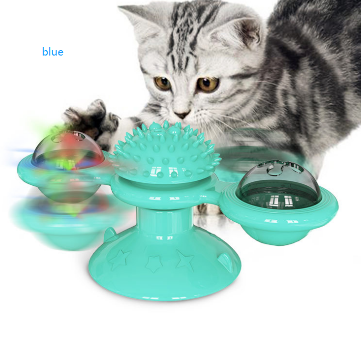 Cat Windmill Scratching and Play Station - TwirlPaws-Yellow-State of Style