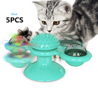 Cat Windmill Scratching and Play Station - TwirlPaws-Yellow-State of Style