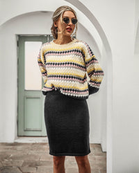 CathelijsSet I Women's 2-Piece Set | Sweater and Skirt-Black-S-State of Style