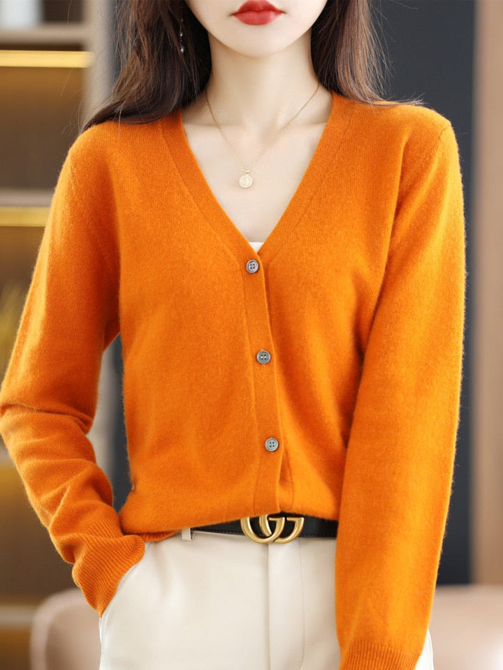 Catheline Shirt I Airy Basic Pullover for Women-Pumpkin-S-State of Style
