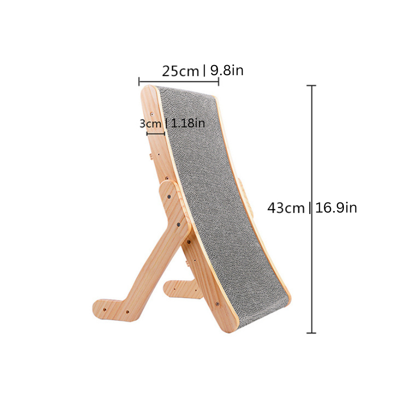 Cats Scratched - Luna-Bed frame with Scratching Board-State of Style