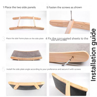 Cats Scratched - Luna-Bed frame with Scratching Board-State of Style