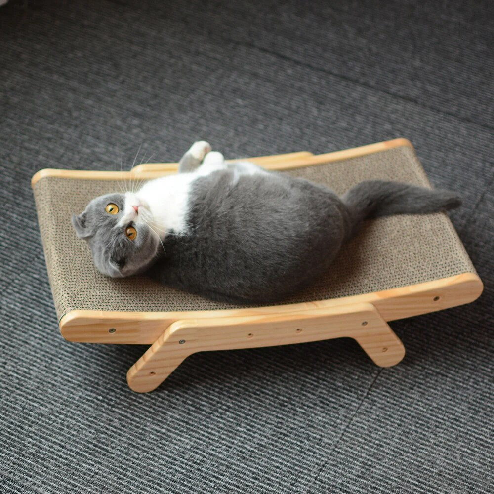 Cats Scratched - Luna-Bed frame with Scratching Board-State of Style