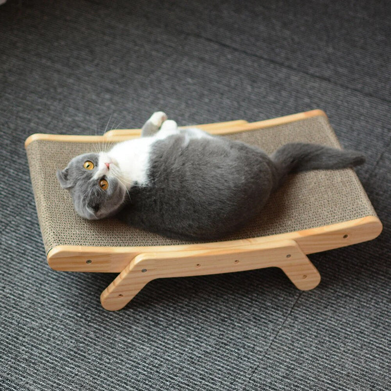 Cats Scratched - Luna-Bed frame with Scratching Board-State of Style