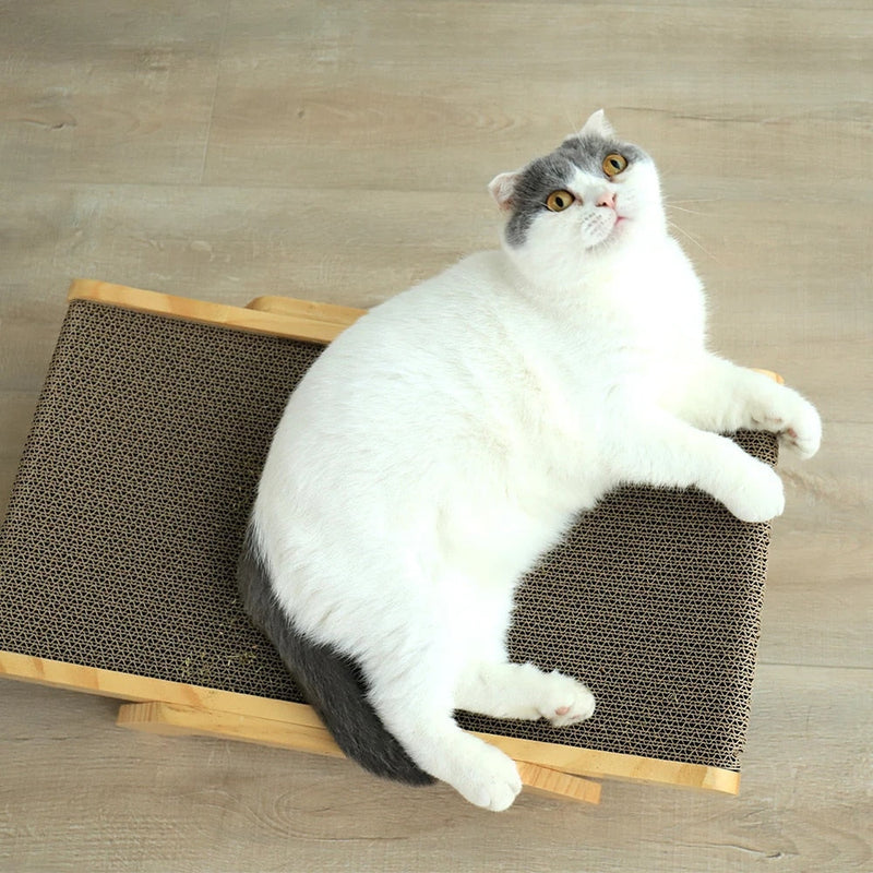 Cats Scratched - Luna-Bed frame with Scratching Board-State of Style