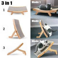 Cats Scratched - Luna-Bed frame with Scratching Board-State of Style