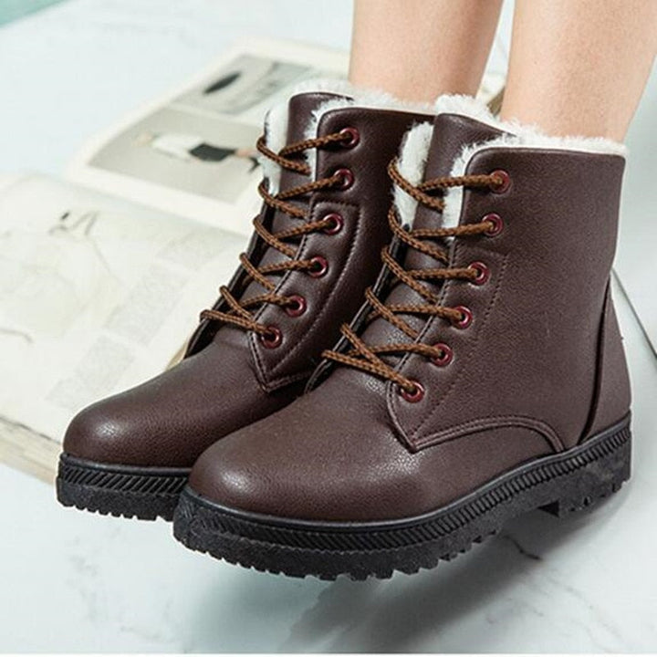 CatuutjeBoots I Leather-Lined Boots for Women-Wine Red-3.5-State of Style