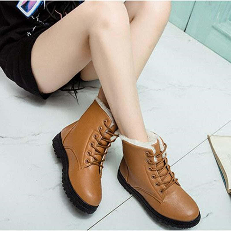 CatuutjeBoots I Leather-Lined Boots for Women-Wine Red-3.5-State of Style