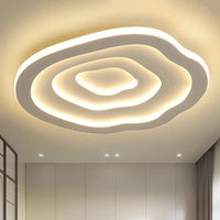 Ceiling Acrylic Lamp with Warm & White LED Light - Auralis-White-40 cm-State of Style