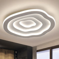 Ceiling Acrylic Lamp with Warm & White LED Light - Auralis-White-40 cm-State of Style