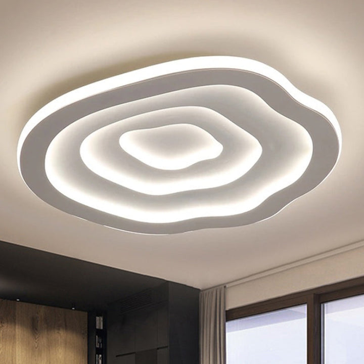 Ceiling Acrylic Lamp with Warm & White LED Light - Auralis-White-40 cm-State of Style