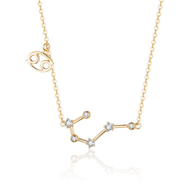 Celestia Zodiac Astrology Necklace – Celestia-Gold-Cancer-State of Style