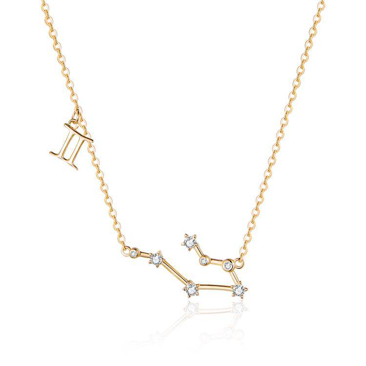 Celestia Zodiac Astrology Necklace – Celestia-Gold-Gemini-State of Style