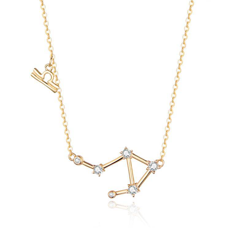 Celestia Zodiac Astrology Necklace – Celestia-Gold-Libra-State of Style