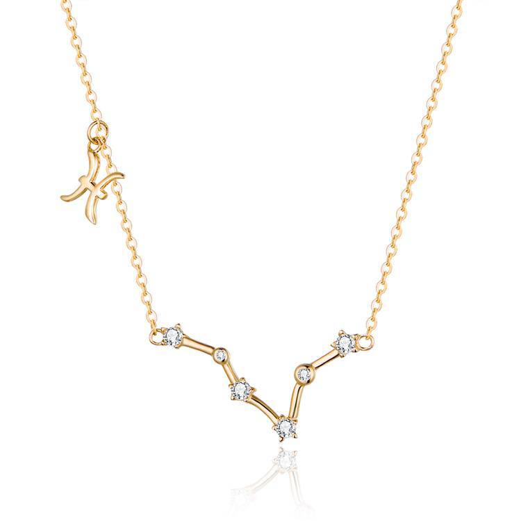 Celestia Zodiac Astrology Necklace – Celestia-Gold-Pisces-State of Style