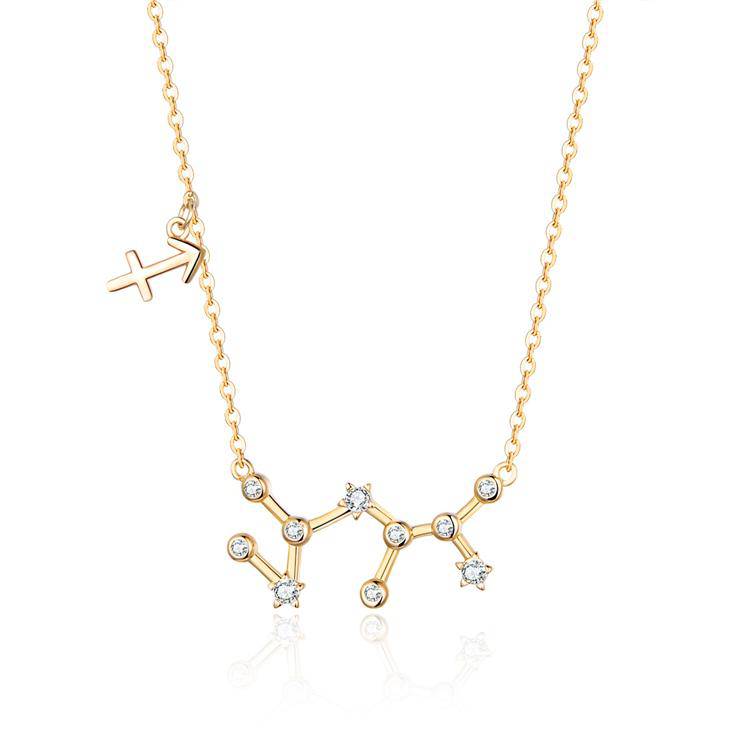 Celestia Zodiac Astrology Necklace – Celestia-Gold-Sagittarius-State of Style