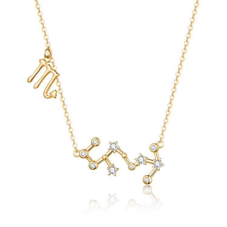 Celestia Zodiac Astrology Necklace – Celestia-Gold-Scorpio-State of Style