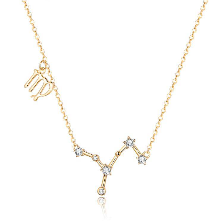 Celestia Zodiac Astrology Necklace – Celestia-Gold-Virgo-State of Style
