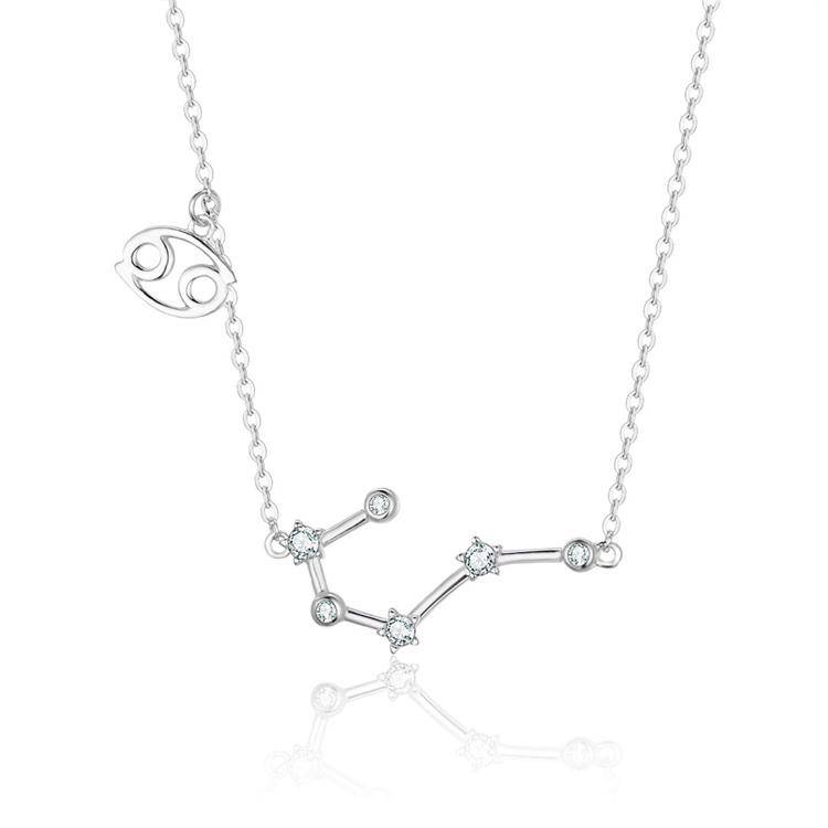 Celestia Zodiac Astrology Necklace – Celestia-Silver-Cancer-State of Style