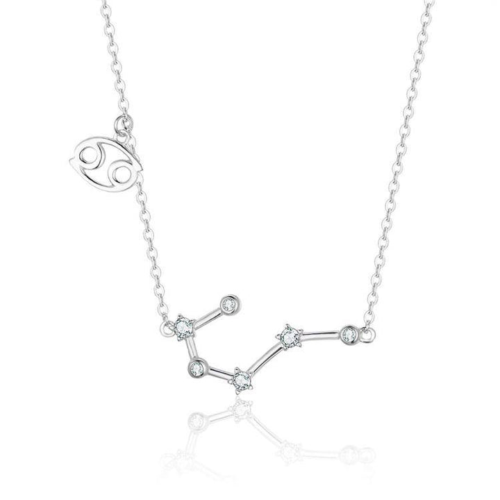 Celestia Zodiac Astrology Necklace – Celestia-Silver-Cancer-State of Style