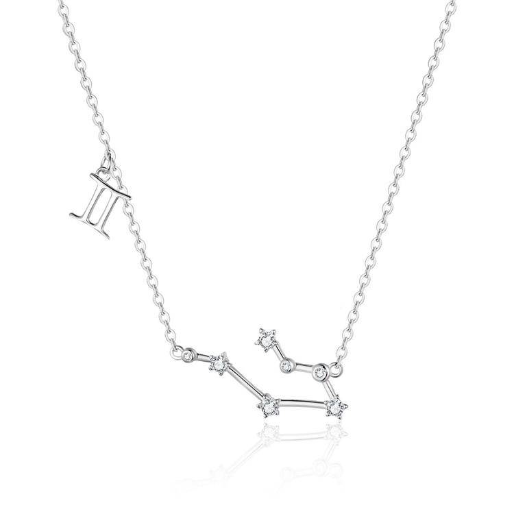 Celestia Zodiac Astrology Necklace – Celestia-Silver-Gemini-State of Style