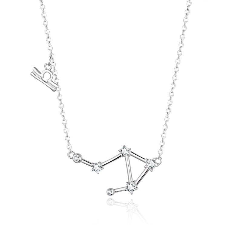 Celestia Zodiac Astrology Necklace – Celestia-Silver-Libra-State of Style