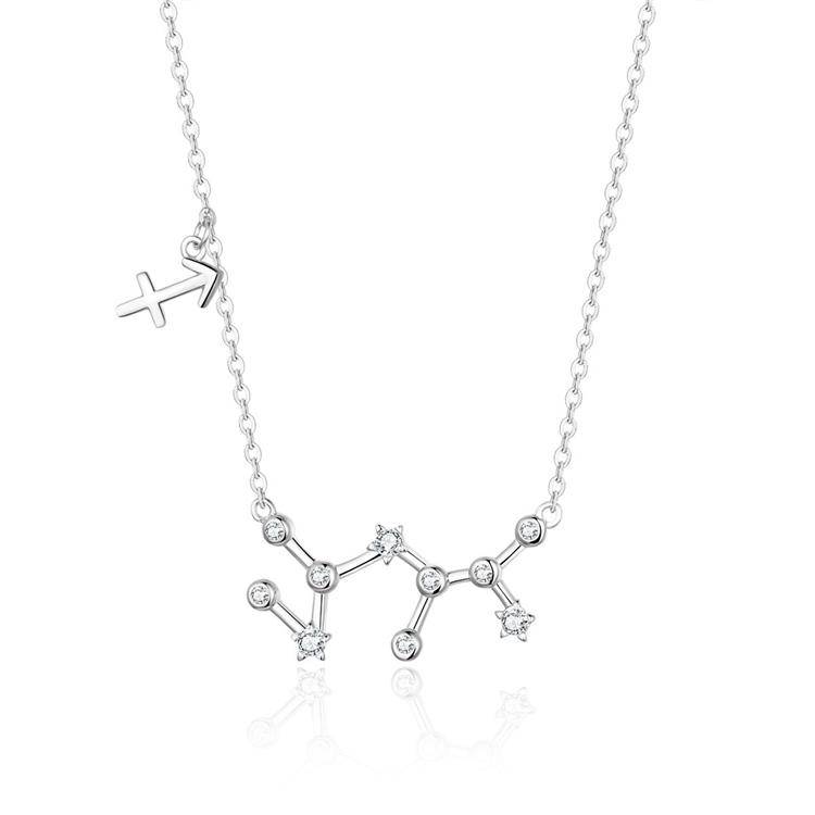 Celestia Zodiac Astrology Necklace – Celestia-Silver-Sagittarius-State of Style
