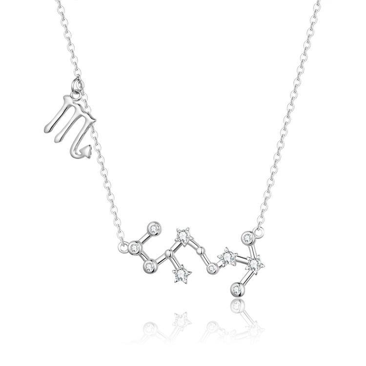 Celestia Zodiac Astrology Necklace – Celestia-Silver-Scorpio-State of Style