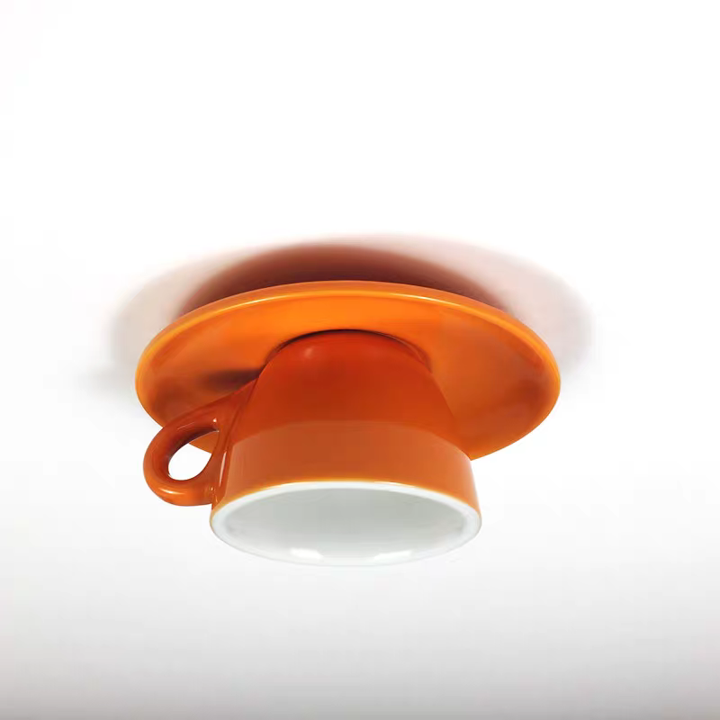 CeramiLux Morandi Coffee Cup Ceiling Light – CeramiLux-Orange-State of Style