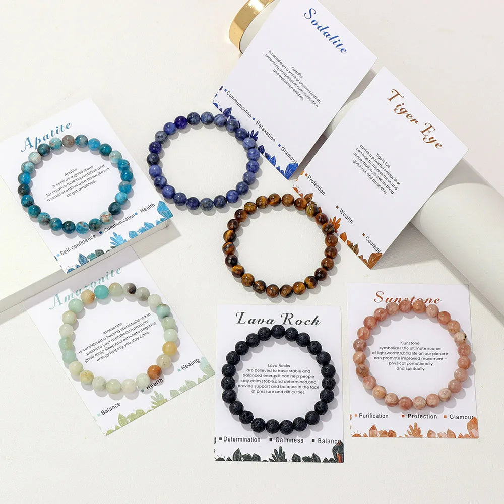 Natural Crystal Healing Energy Bracelet - Aria