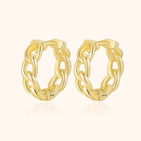 Chain-Shaped Earrings - Noa-Gold-State of Style