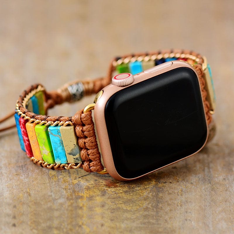 Chakra Apple Watch Wrap Band - Elirion-Gold-State of Style