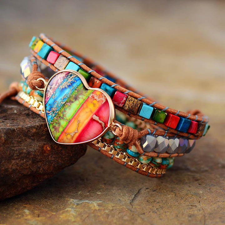 Chakra Energy Wrap Bracelet - Vitala-State of Style