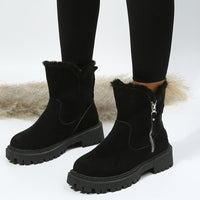 ChantelleBoots I Women's Wool-Lined Snow Boots-Black-4.5-State of Style