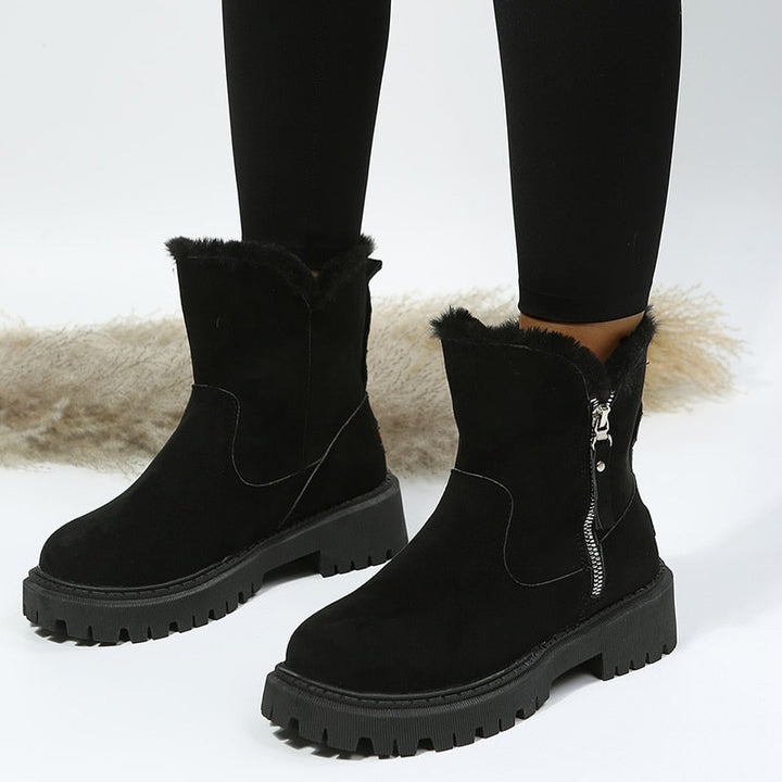 ChantelleBoots I Women's Wool-Lined Snow Boots-Black-4.5-State of Style