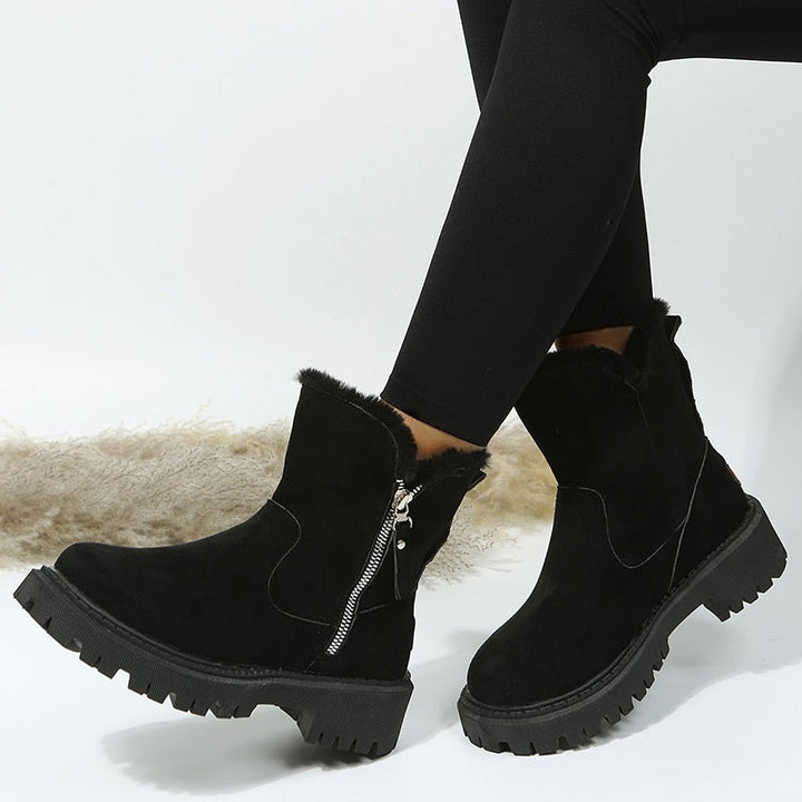 ChantelleBoots I Women's Wool-Lined Snow Boots-Black-4.5-State of Style