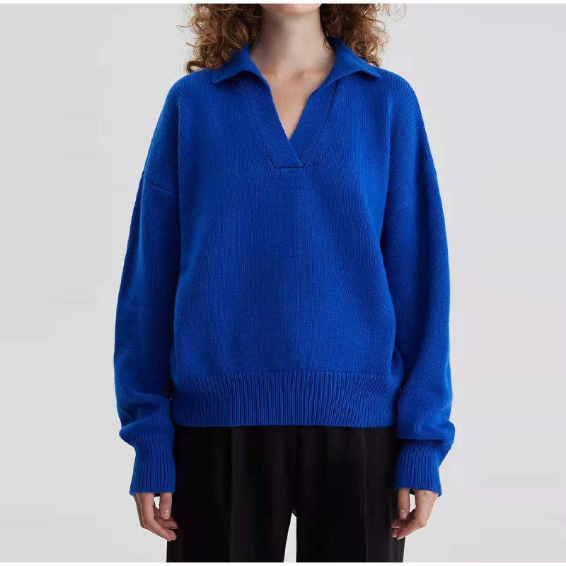ChantellesShirt I Women's V-Neck Pullover-Royal Blue-S-State of Style