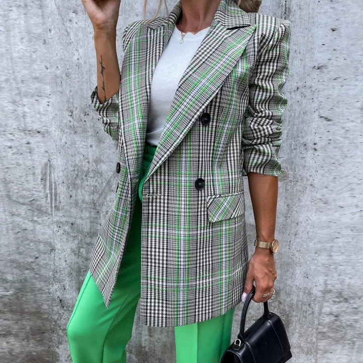 Charlie's Blazer | Long Women's Blazer-Green-S-State of Style