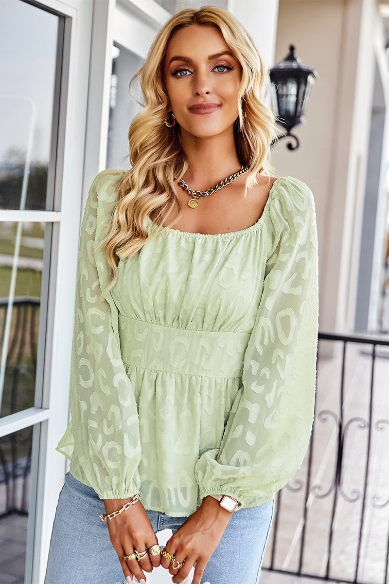 CharliesShirt I Women's Puff Sleeve Blouse-Black-S-State of Style
