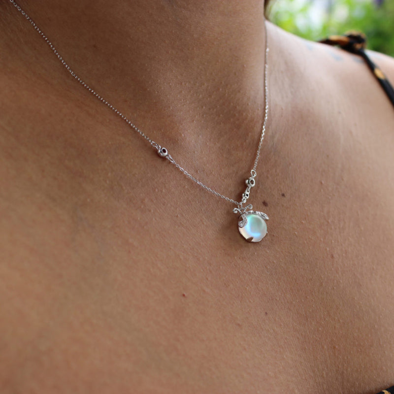 Charming Firefly Moonstone Necklace-State of Style