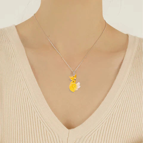 Charming Fox and Wolf Couple Necklace-State of Style