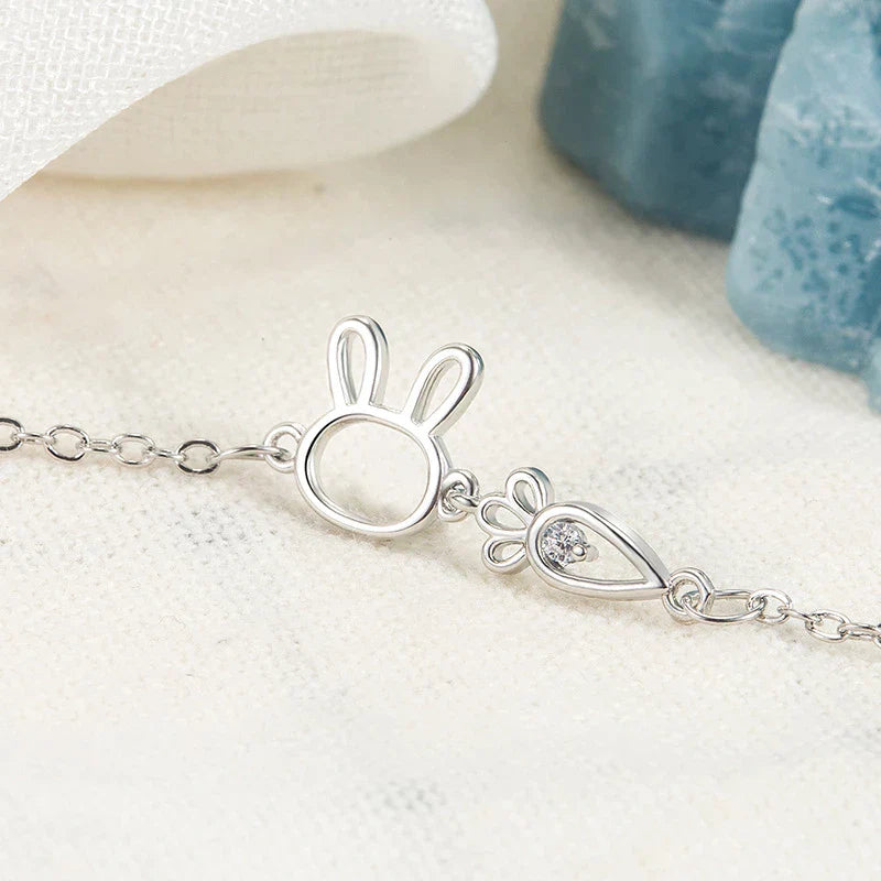 CHARMING RABBIT PENDANT BRACELET-State of Style