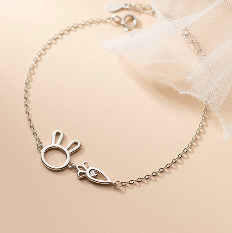 CHARMING RABBIT PENDANT BRACELET-State of Style