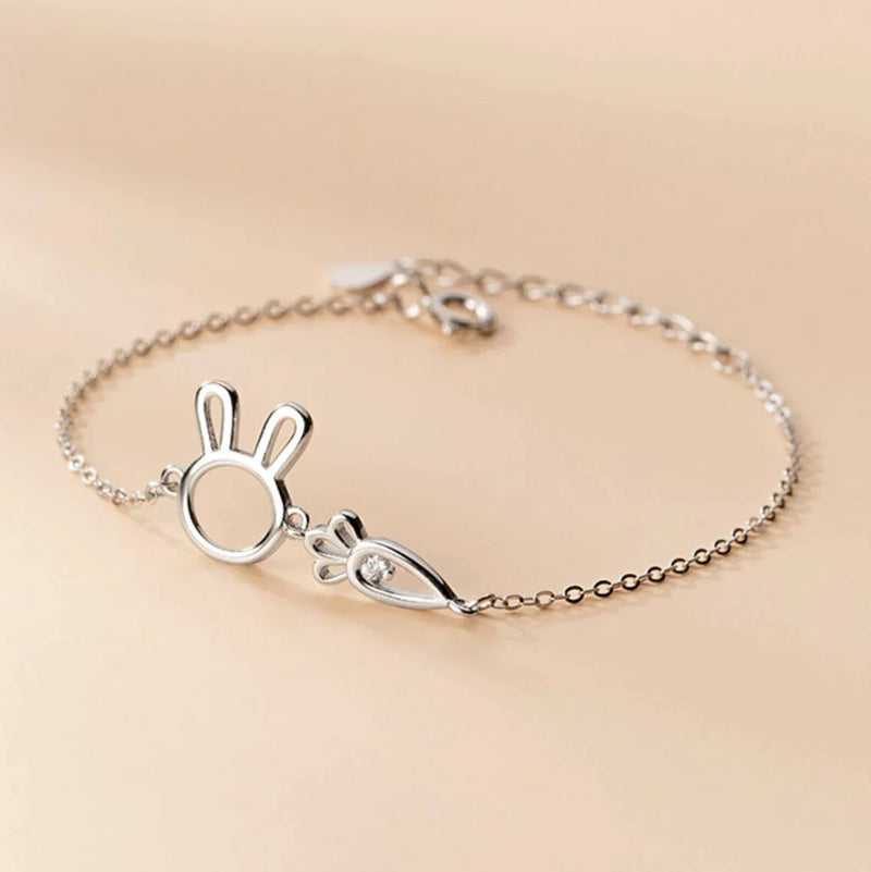 CHARMING RABBIT PENDANT BRACELET-State of Style
