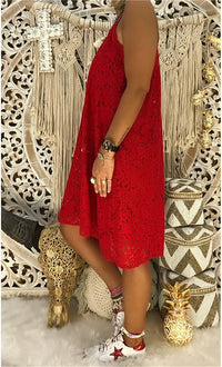 Charming V-Neck Dress-Pink-S-State of Style