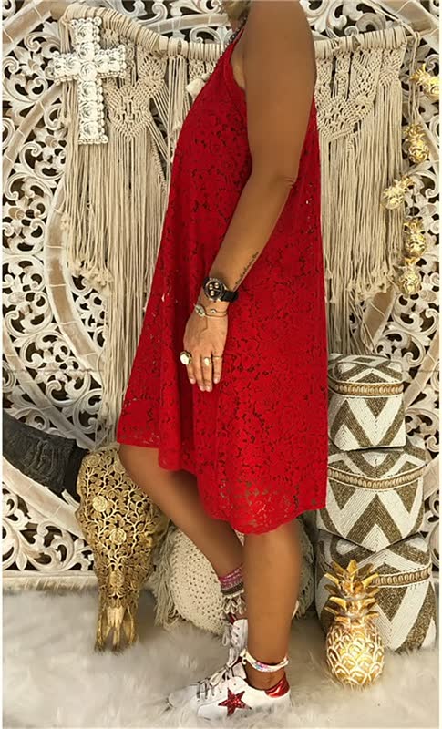 Charming V-Neck Dress-Pink-S-State of Style