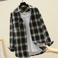 Checked Cotton Shirt Bernard – Classic Fit for Any Occasion-Black 2-M-State of Style